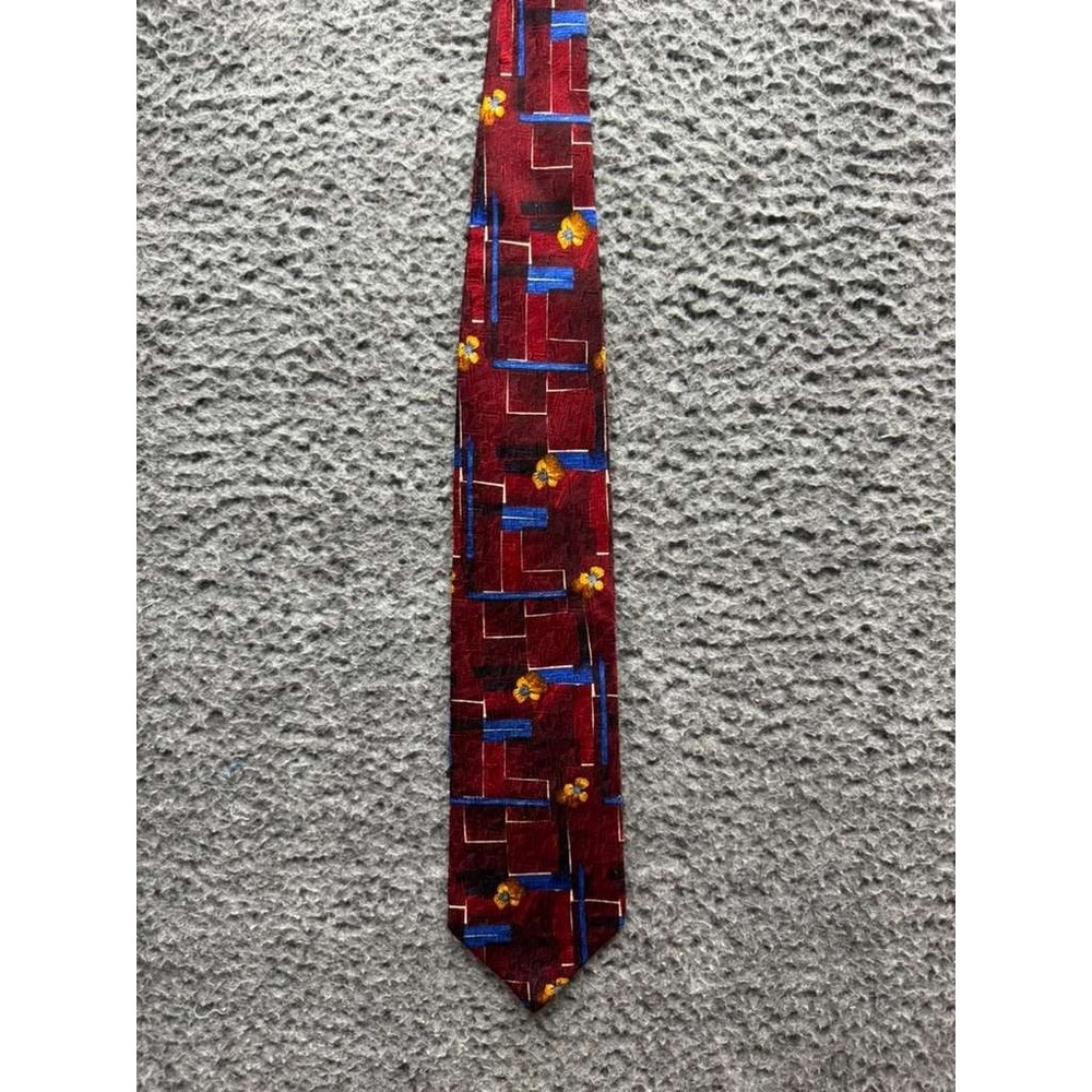 Ermenegildo Zegna Men Exclusive Design Printed 100% Silk Tie Multicolor One Size